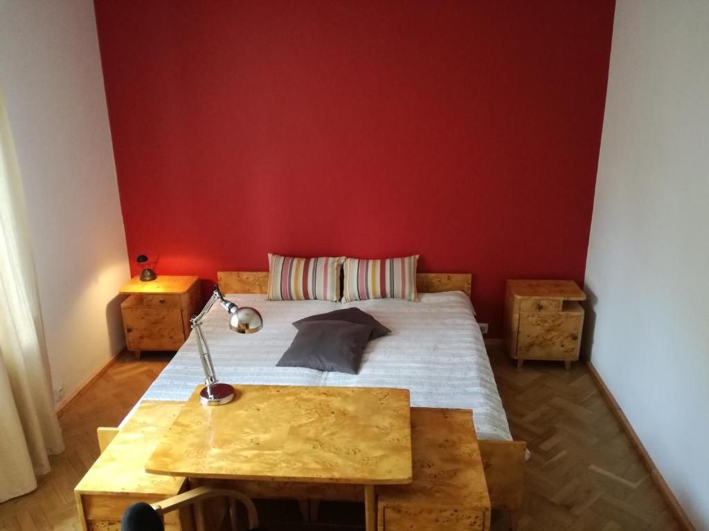 Master bedroom with double bed